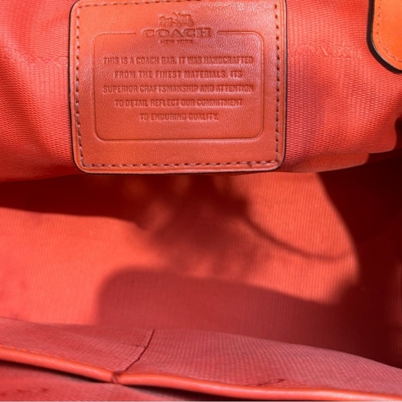 Coach Crosby Leather Carryall Two-Tone Colorblock Crossbody Satchel Bag - Picture 13 of 16